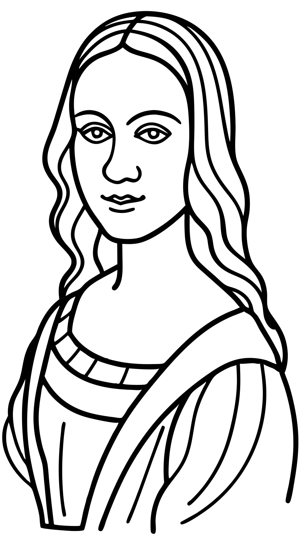 coloriage mona lisa